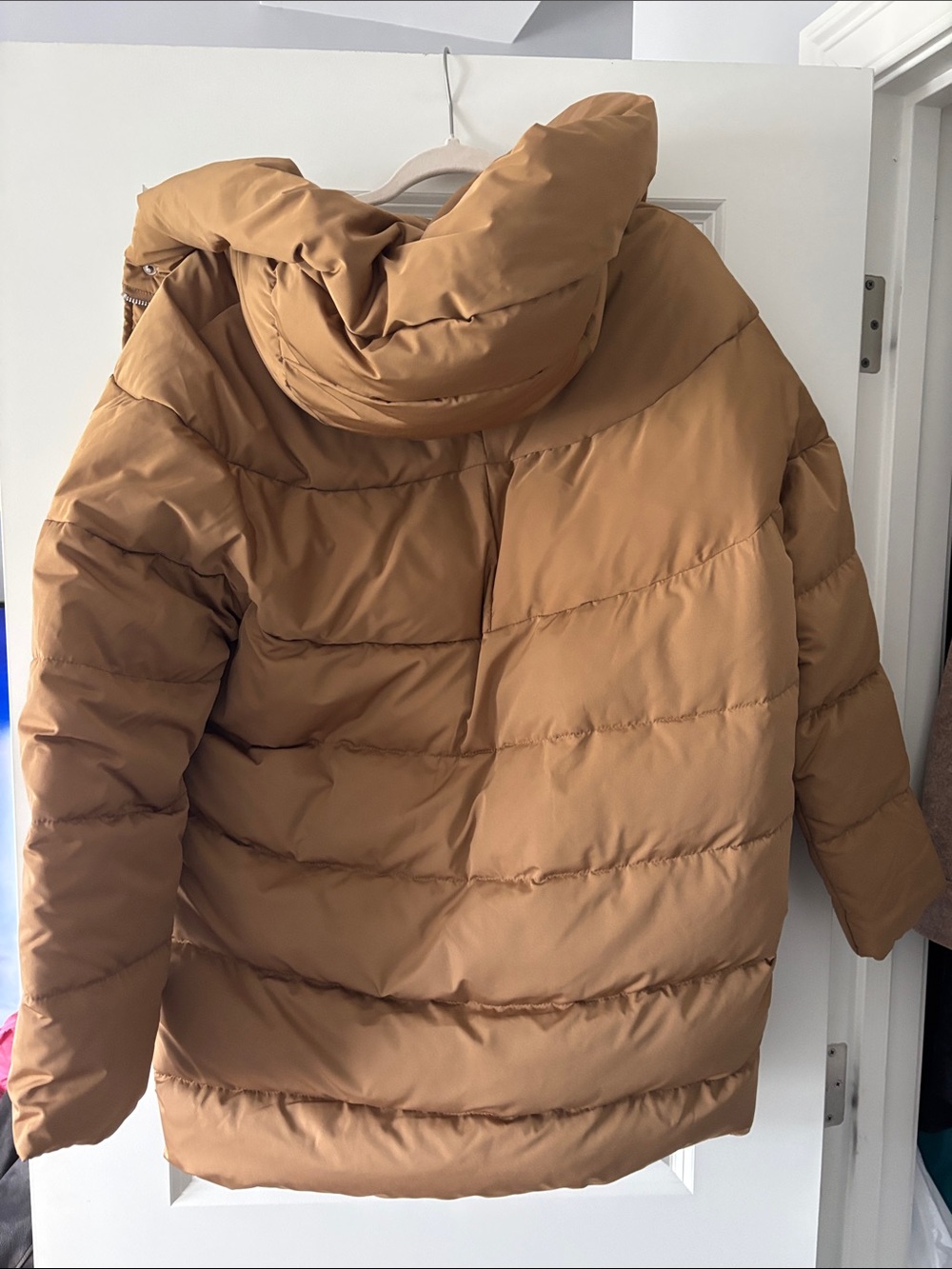 Mango Women's Camel Brown Quilted Puffer Jacket - Picture 3 of 3